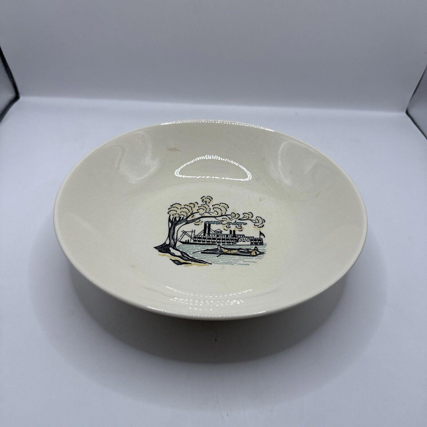 Marcrest American Heritage Serving Vegetable Steam River Boat Vegetable Bowl