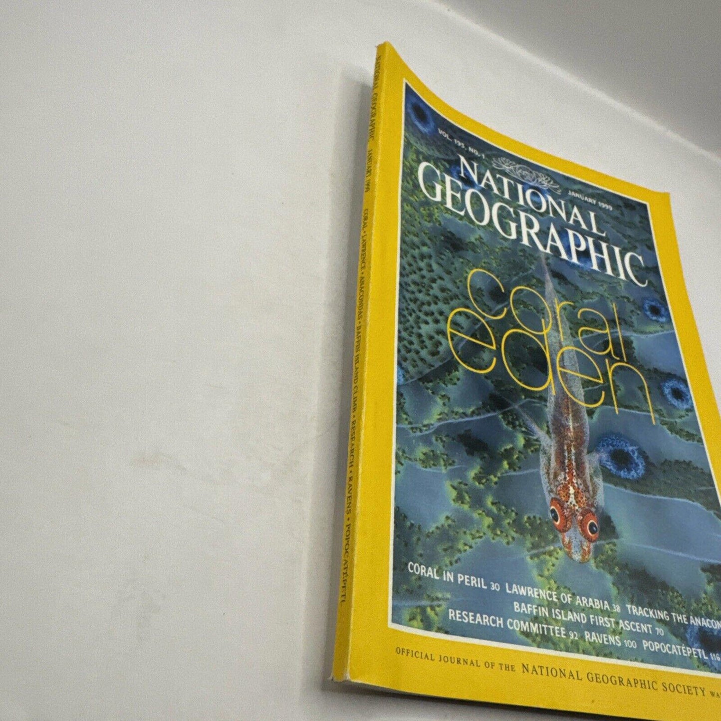 National Geographic Magazine January 1999 Coral Eden Issue Vol. 195 No. 1
