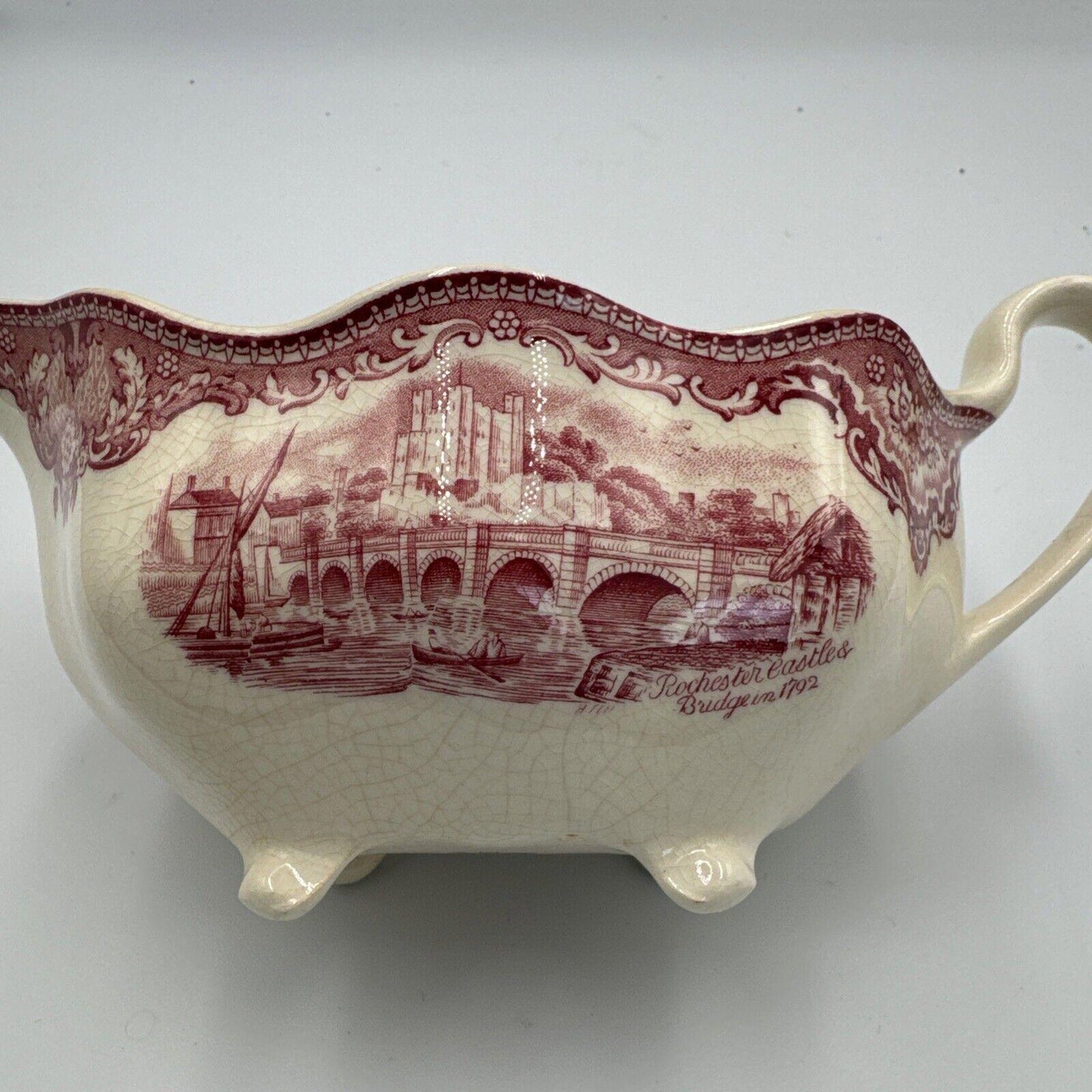 Johnson Brothers  Old Britain Castles -Pink- Gravy Boat