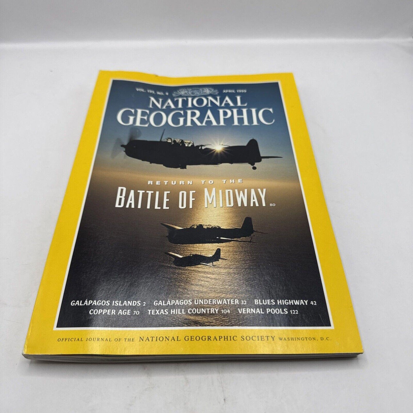 National Geographic April 1999 Battle Of Midway Galapagos Islands Copper Age
