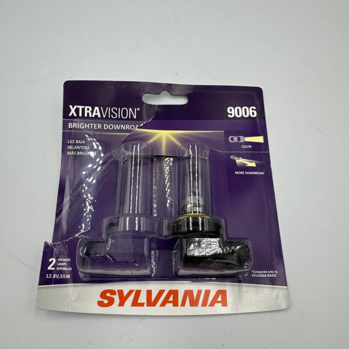SYLVANIA 9006 XtraVision High Performance Halogen Headlight New SINGLE Bulb