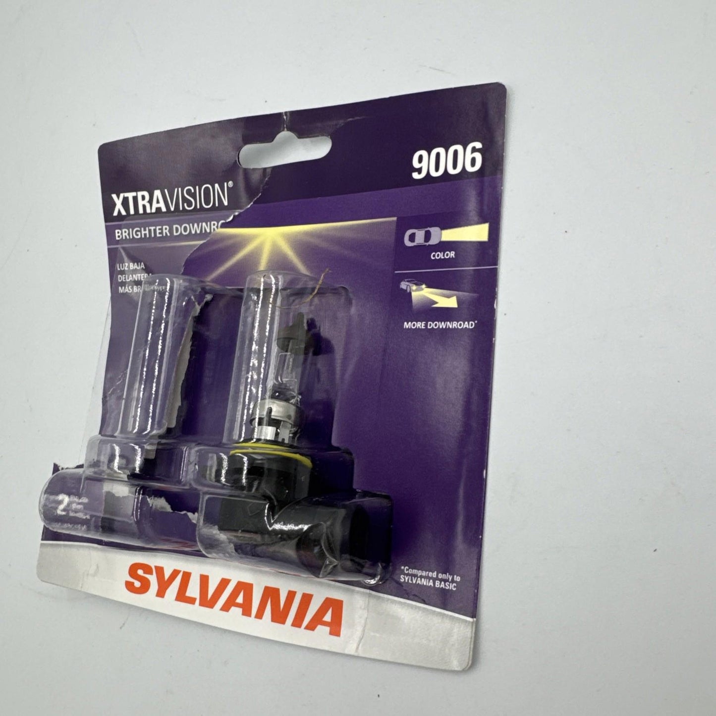 SYLVANIA 9006 XtraVision High Performance Halogen Headlight New SINGLE Bulb
